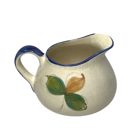 Vintage Floral Ceramic Pitcher Hand Painted Made in‎ Portugal Garden Pottery - Picture 2 of 9